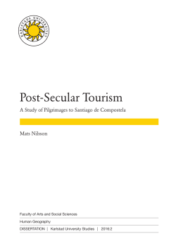Post-Secular Tourism - Simple search