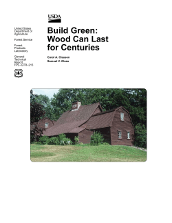 Build Green: Wood Can Last for Centuries