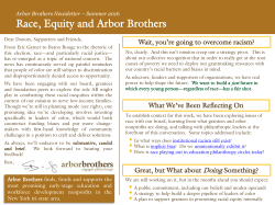 Race, Equity and Arbor Brothers