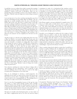 MARTIN LUTHER KING, JR., &ldquo;REMAINING AWAKE THROUGH A