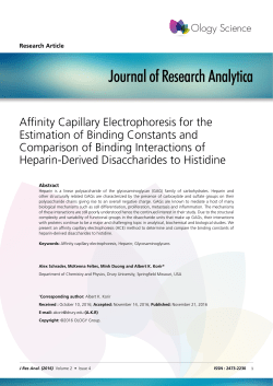 Affinity Capillary Electrophoresis for the Estimation of Binding