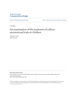 An examination of the treatment of callous