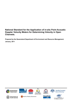 Acoustic Doppler Velocity Meter Standard