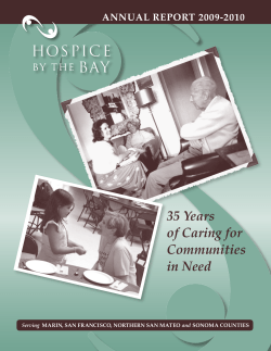 2009-2010 - Hospice by the Bay