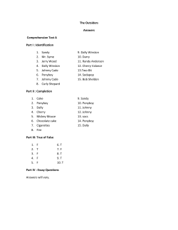The Outsiders Answers Comprehension Test A Part I