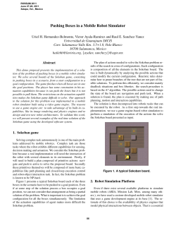 Pushing Boxes in a Mobile Robot Simulator