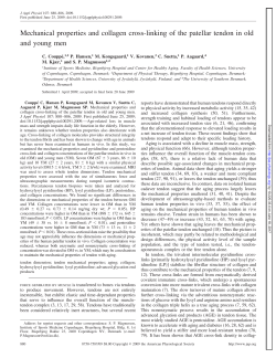 Mechanical properties and collagen cross