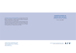 No. 61, July 2008 COOPERATION BETWEEN THE