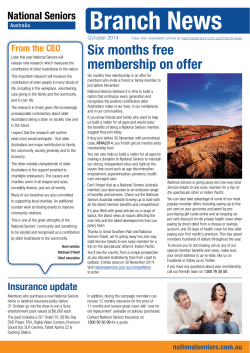 Branch News - National Seniors Australia