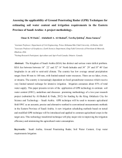 Assessing the applicability of Ground Penetrating Radar (GPR