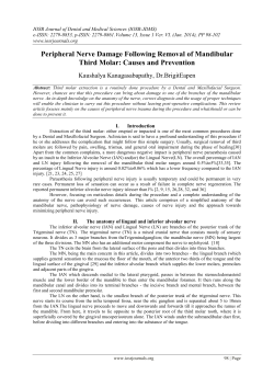 Peripheral Nerve Damage Following Removal Of Mandibular