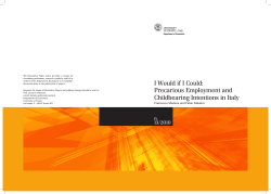 I Would if I Could: Precarious Employment and Childbearing