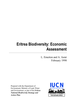 Eritrea Biodiversity: Economic Assessment