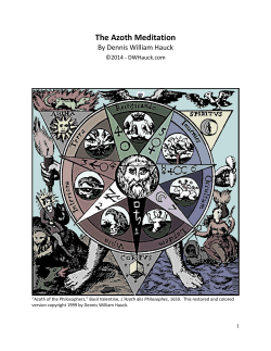 The Azoth Meditation - Dennis William Hauck