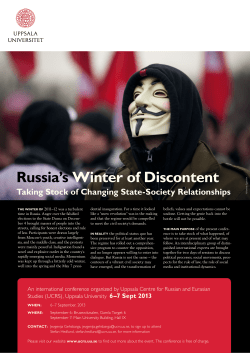 russia`s Winter of Discontent