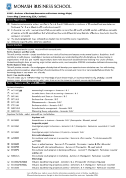 Economics and business strategy Major