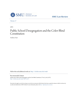Public School Desegregation and the Color-Blind
