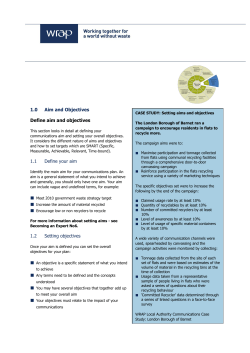 aim and objectives section
