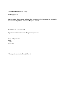 aligning conceptual approaches for understanding `Rising Powers`