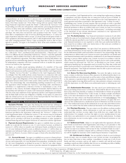 merchant services agreement
