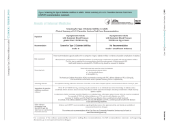 Screening for Type 2 Diabetes Mellitus in Adults: U.S. Preventive