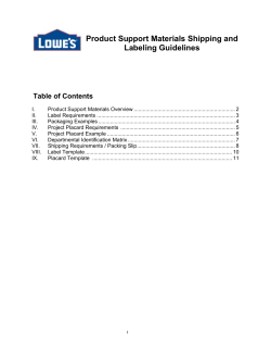 Product Support Materials Guidelines