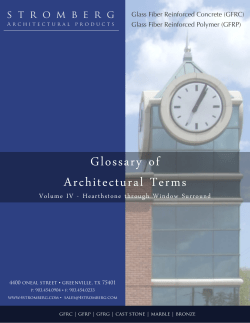 Glossary of Architectural Terms - Stromberg Architectural Products