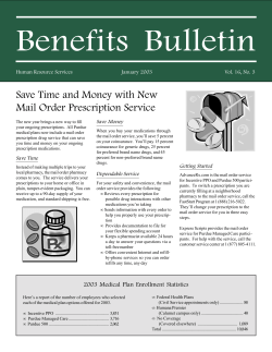 Save Time and Money with New Mail Order Prescription Service