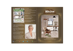 Milestone Kitchens Brochure Page 1