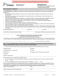 for Applicants or Recipients who are living with another adult