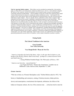 1 Facing South: The Liberal Traditions in the