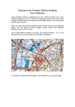 Directions for Franklin Wilkins Building from