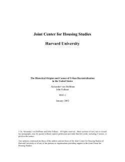 American Metropolitan Development in the 19th Century