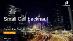 Small Cell backhaul