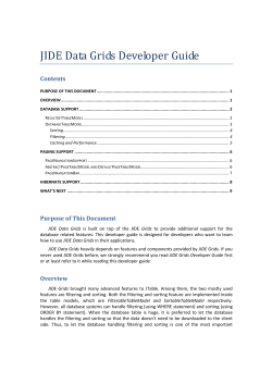 JIDE Data Grids Developer Guide