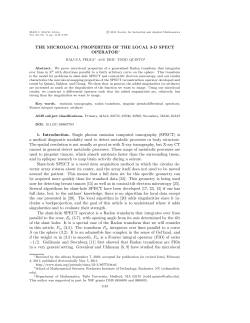 THE MICROLOCAL PROPERTIES OF THE LOCAL 3