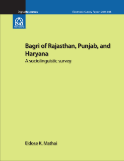 Bagri of Rajasthan, Punjab, and Haryana