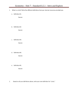 Introduction to Similarity of Circles