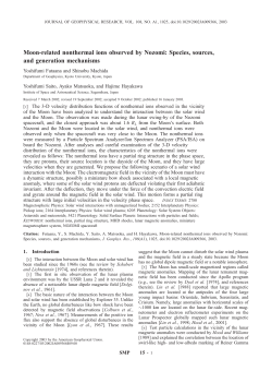 Moon-related nonthermal ions observed by Nozomi: Species