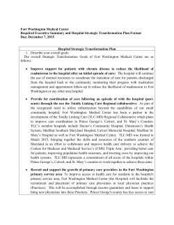 FWMC - STP - Health Services Cost Review Commission