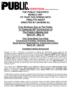 twelfth night - Public Theater