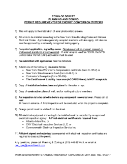 New York State Unified Solar Permit