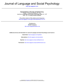 Journal of Language and Social Psychology