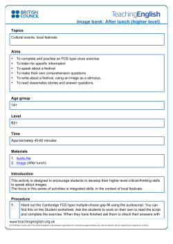 Image bank: After lunch (higher level)