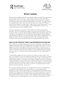 Routledge - Direct realism