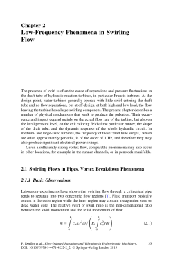 Low-Frequency Phenomena in Swirling Flow