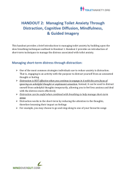HANDOUT 2: Managing Toilet Anxiety Through