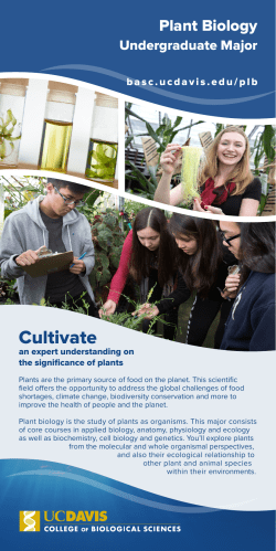 Plant Biology Major Insert