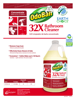 32XBathroom Cleaner - OdoBan Professional