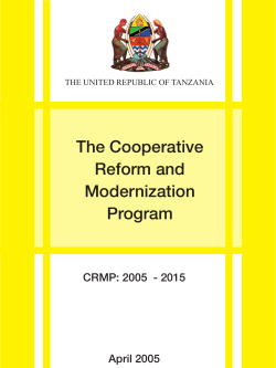 The Cooperative Reform and Modernization Program